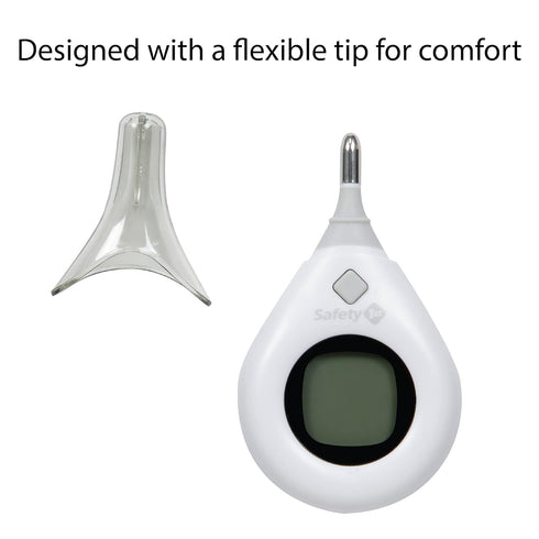 Safety 1st Rectal Thermometer, Quick 5 Second Read, Accurate Temperature Reading, Grey
