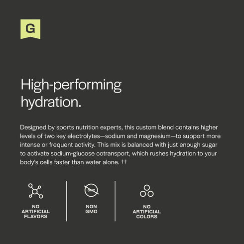 Gainful Hydration Powder Packets, Caffeine Free with Key Electrolytes Magnesium and Sodium, Energy Support, Low Sugar,