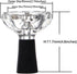 Hookah Bowl Phunnel Diamond-Shaped Glass Shisha Bowl Large Size, High-Temperature Resistant for Heat Management Systems Elevate Your Shisha Experience (Color : Blue)