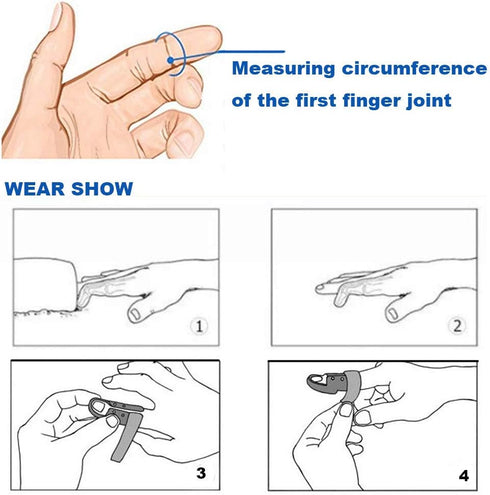 Plastic Finger Splints, 3-Size Pack Mallet Finger Brace Support, Trigger Finger Immobilizer