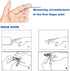 Plastic Finger Splints, 3-Size Pack Mallet Finger Brace Support, Trigger Finger Immobilizer