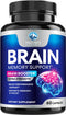 Brain Supplements for Memory and Focus, Nootropic Support for Concentration, 60 Capsules