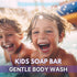 Hypoallergenic Kids Soap Bar 3-Pack - Organic & Gentle Lavender Oil Body Wash for Children - Natural Ingredients, Fun Bath Time
