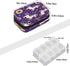 Skerhhux 7 Purple Cartoon Unicorn Pill Case Travel Pill Organizer Weekly Day Portable with Zipper Medicine Box Pill