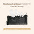 Travel Makeup Brush Set, 5 Pcs Essential Face & Eye Brushes, Portable Makeup Pouch & Brush Cover Included