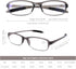 DOOViC 4 Pack Blue Light Blocking Computer Reading Glasses, Anti Eyestrain Flexible Lightweight Readers 2.25 Strength