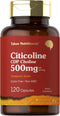 Citicoline 500mg, 120 Capsules - CDP Choline Supplements, Therapeutic Grade, Gluten Free & Non-GMO