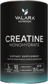 Valara Creatine Monohydrate Micronized Powder 450g, 90 Servings, 5000mg Per Serv, Unflavored, Vegan