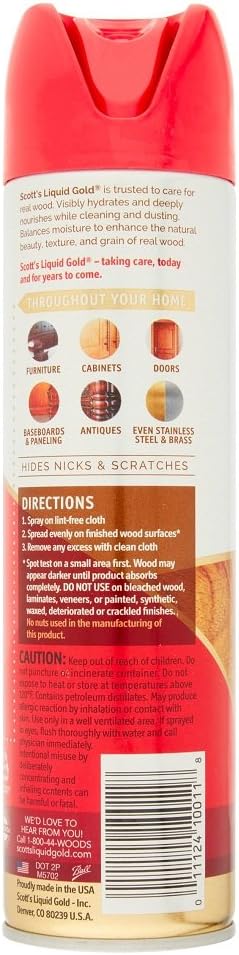 Scotts Liquid Gold A-10 Aerosol Wood Care, 10 oz (Pack of 3)