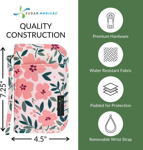 Sugar Medical Diabetes Supply Case |Diabetic Care Products | Diabetic Supplies Travel Organizer | Diabetic Supply Bag |
