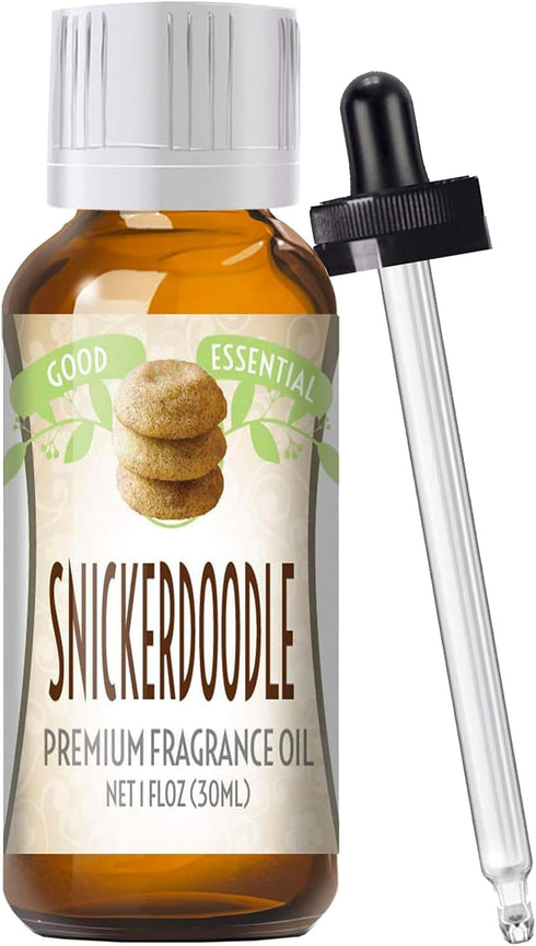 Good Essential - Professional Snickerdoodle Fragrance Oil 30ml for Soaps, Lotions Perfume 1 fl oz - Candle Scents Oil Snickerdoodle - Candle Fragrance Oil - Scented Oil - Snickerdoodle Diffuser Oil