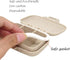 Honbay Vitamin Organizer Box Portable Travel Pill Case Healthy Eco-Friendly Wheat Straw Small Pill Box (Primary Color)