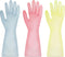 BOOMJOY Heavy Duty PVC Cleaning Gloves, Reusable Medium Gloves for Kitchen, Bathroom, Gardening, Pet Care - 3 Pairs