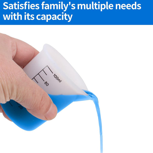 Silicone Laundry Detergent Measuring Cup, Washable, 2pcs, No More Mess or Leaks