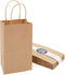 Juvale Paper Gift Bags with Handles, 12 Pack, 3x5.25x8.5 in Brown, Party Favor Bags