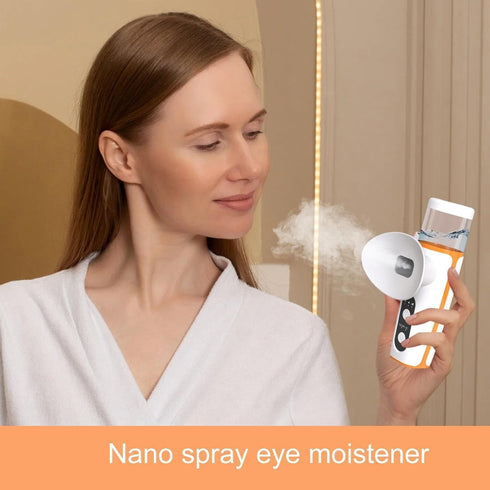 JBGYNU 20ml 3 Nano Eye Mist Sprayer, Eye Steamer for Dry Eye, Water Tank Capacity, with Cold & Hot Compress Modes