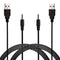Electric Toothbrush Charging Cord 2 Pack Compatible with Fairywill Sonic, Bitvae, Vekkia, Dnsly, Gloridea, Wepklin