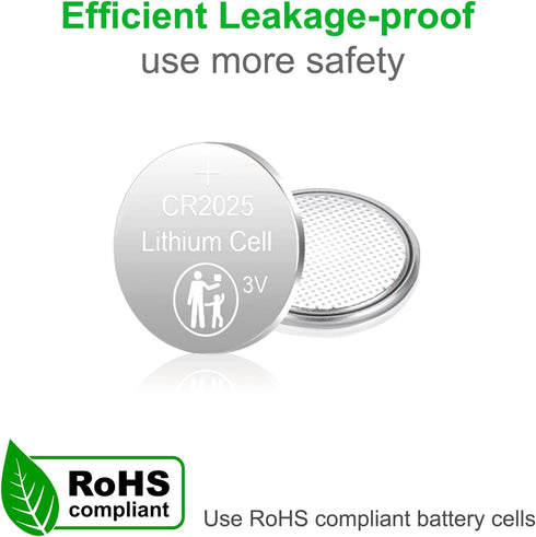 JOXIYECLTL CR2025 2025 3V Batteries(6 Pack) Battery CR Lithium