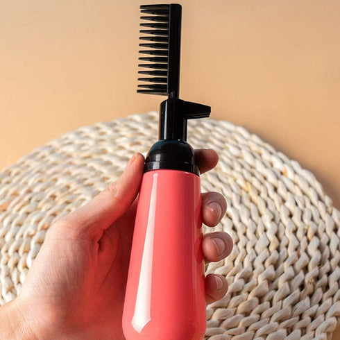 OSALADI 2pcs Hair Dye Bottle, Root Comb Applicator for Home Salon Hair Coloring