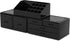 READAEER 3 Pieces Makeup Organizer with 6 Drawers for Cosmetic Storage (Black)
