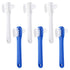 Denture Brush Dual Head Toothbrushes, Hard Cleaning Brush for False Teeth, 2 Colors (6 Pieces)