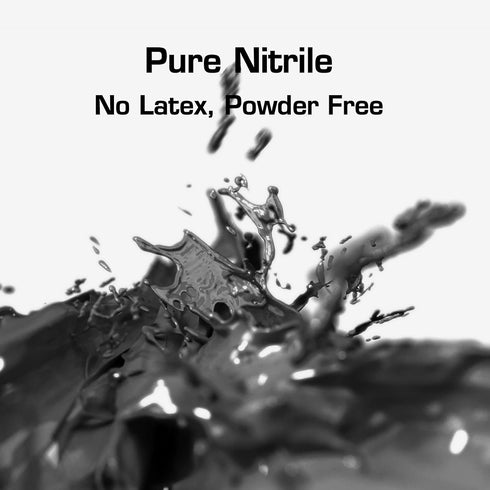 8mil Nitrile Gloves, Disposable Latex Free, X-Large Size, Pack of 50, Powder Free Heavy Duty