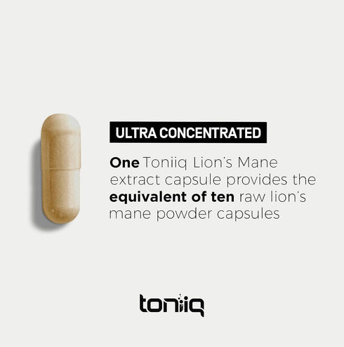 Lion’s Mane Ultra High Potency Extract – 10:1 with 30% Polysaccharides, Third-Party Lab Tested, 120 Capsules