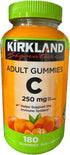 KIRKLAND Signature Vitamin C Adult Gummies 250 mg, 180 Count