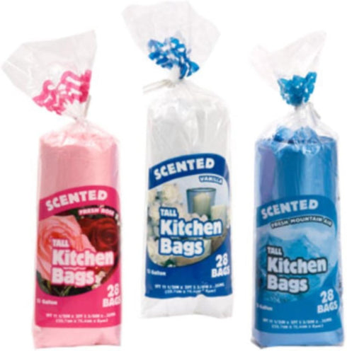 13 Gallon Scented Tall Kitchen Trash Bags, Variety Bundle, 3-pack
