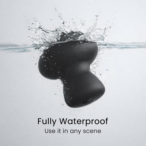 VITAMASS Handheld Massage Ball, Portable Waterproof Rechargeable Mini Massage Tool (Black)
