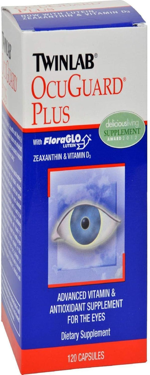Twinlab Ocuguard Plus, 120 Veggie Capsules Eye Supplement with Zinc, Vitamins A, C, and D