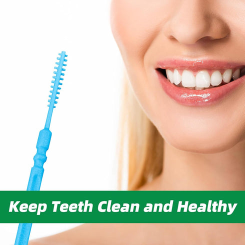 2280Pcs Double Head Plastic Toothpick Dental Floss Interdental Brush Teeth Stick for Oral Care and Cleaning