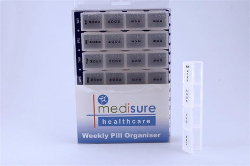 Medisure Large Weekly Pill Organiser 28 Compartments