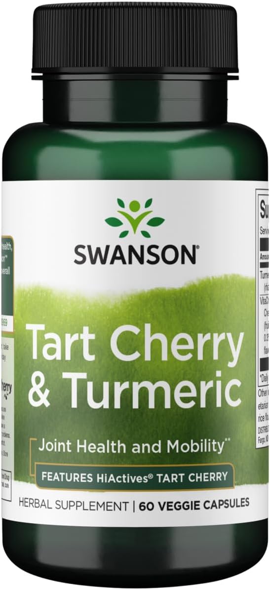 Swanson Hiactives Tart Cherry & Turmeric - 60 Veg Capsules