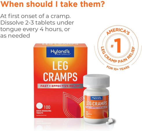 Hyland's Relax Calf and Foot Cramps - 100 Tablets Each, Value Pack of 3