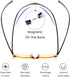 JM 2 Pack Magnetic Reading Glasses for Men Women, Hang Neck Blue Light Blocking Computer Readers, Tortoise & Clear +3.0