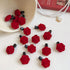 Red Mini Rose Hair Clip for Women Flower Hair Barrettes Headpiece Hair Vintage Bridal Hair Pins for Girls Wedding Halloween Christmas Birthday Party Mother's Valentine Day
