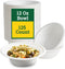 125 Pack 12 oz Paper Bowls, 100% Compostable Disposable Soup Bowls, Eco-Friendly Bagasse Sugarcane Fiber