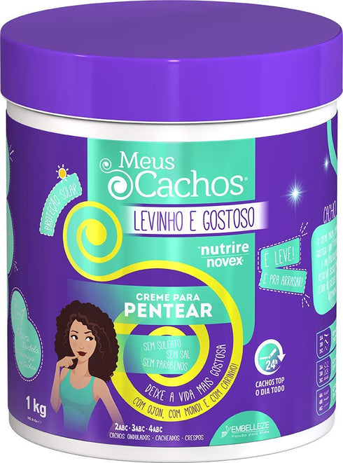 NOVEX My Curls Super Curly Deep Leave-In Conditioner, 35 oz, Defines Curls, Controls Volume, Reduces Frizz