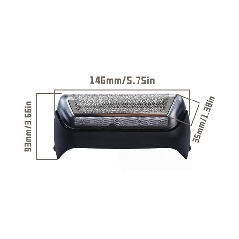 Series 1 10B Foil & Cutter Replacement Head, Razor Replacement Foil & Cutter Cassette with Bra-un Cruzer, 10B/20B 1000/2000 Series, Shaver Head Set Compatible with 190 1735 1775 5728 5729 170S