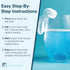 Retainer Cleanser Tablets and Soak Container, Universal Denture Cleaning Tablets and Bath Case for Stains