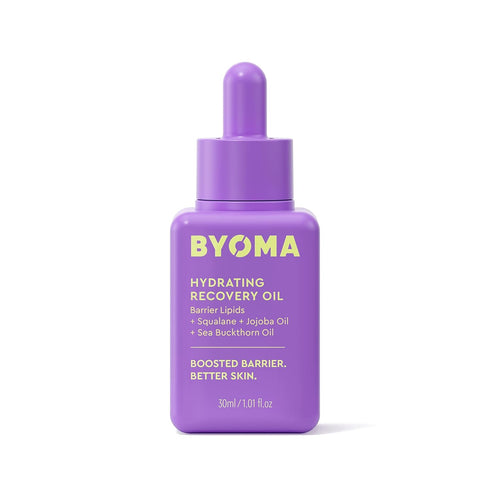 BYOMA Hydrating Recovery Oil - 1.01 fl. oz Luxury Face Oil with Squalane, Jojoba Oil & Seabuckthorn Oil for Instant