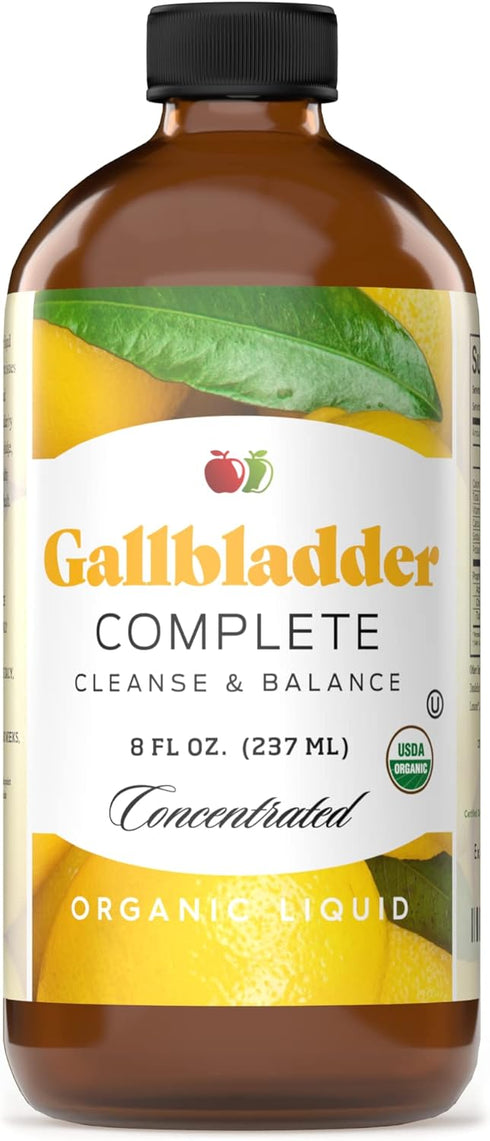 Gallbladder Complete 8oz Organic Liquid Concentrate, Digestive Vinegar Bitters Supplement
