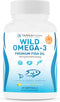 Triple Strength Fish Oil Omega 3, 2400mg per Serving, Burpless Lemon Flavored, Non-GMO, 30 Servings