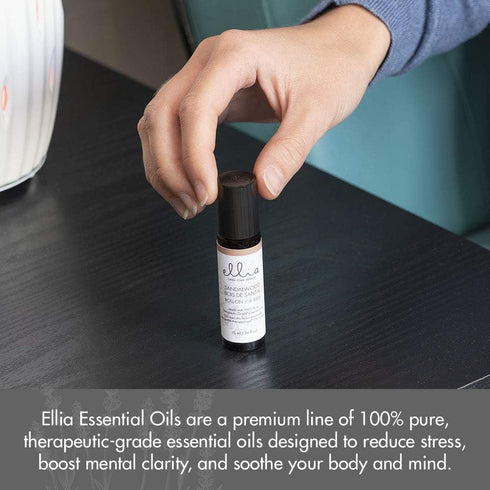 Ellia Sandalwood Essential Oil Roll-On - 10ml, 100% Pure, Therapeutic Grade