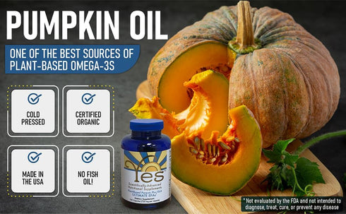 Omega 3 6 Parent EFA Fish Oil Alternative - Organic Plant Based, Vegetarian, 120 Soft Gels by YES Your Essential