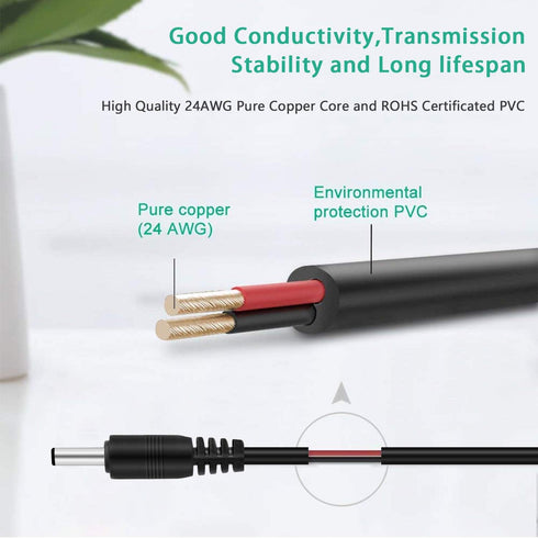 Replacement Charger Cord for Fairywill/KIPOZI/Dnsly/Sboly Sonic Electric Toothbrush, 3.3ft Black