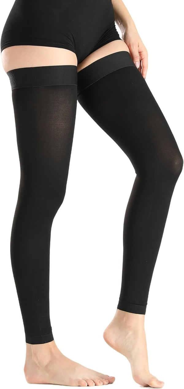 Laicoll Thigh High Medical Compression Stockings For Women & Men Circulation,20-30 mmHg Graduated