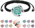 ttstar Essential Oil Diffuser Bracelet Set - Stainless Steel Aromatherapy Locket with