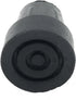 PCP Replacement Cane Tips, 1 inch / 2.5 cm diameter, Black, Two Tips